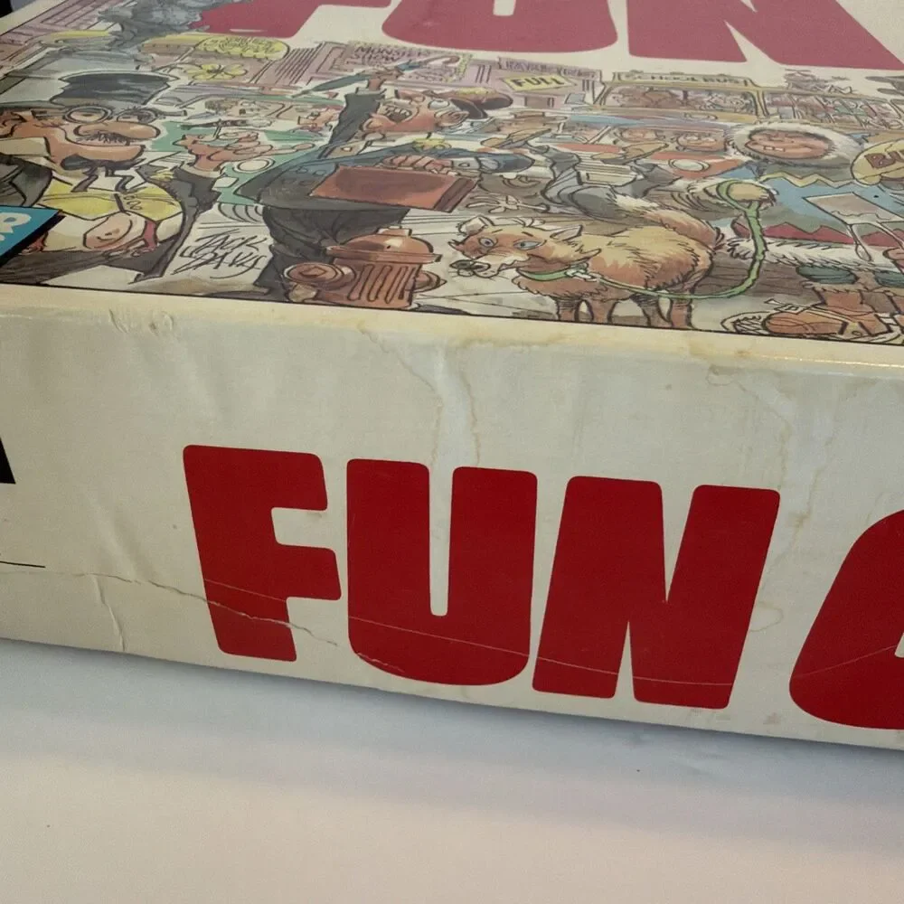 Parker Brothers Fun City Board Game Vintage 1987 Jack Davis Artwork Family Night